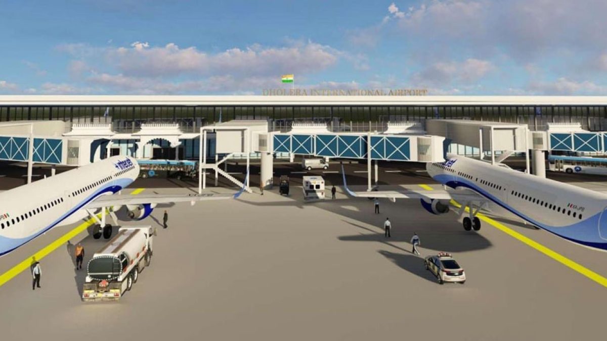 Dholera international airport terminal render